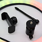 Кільцева лампа 26 см від USB, RGB MJ260 Soft Ring Light / Світлодіодна LED лампа з тримачем, фото 8