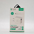 Зарядний пристрій адаптер на 2 USB та LED дисплеєм, 220В, QC03 5740 / Швидка зарядка для телефону, фото 2