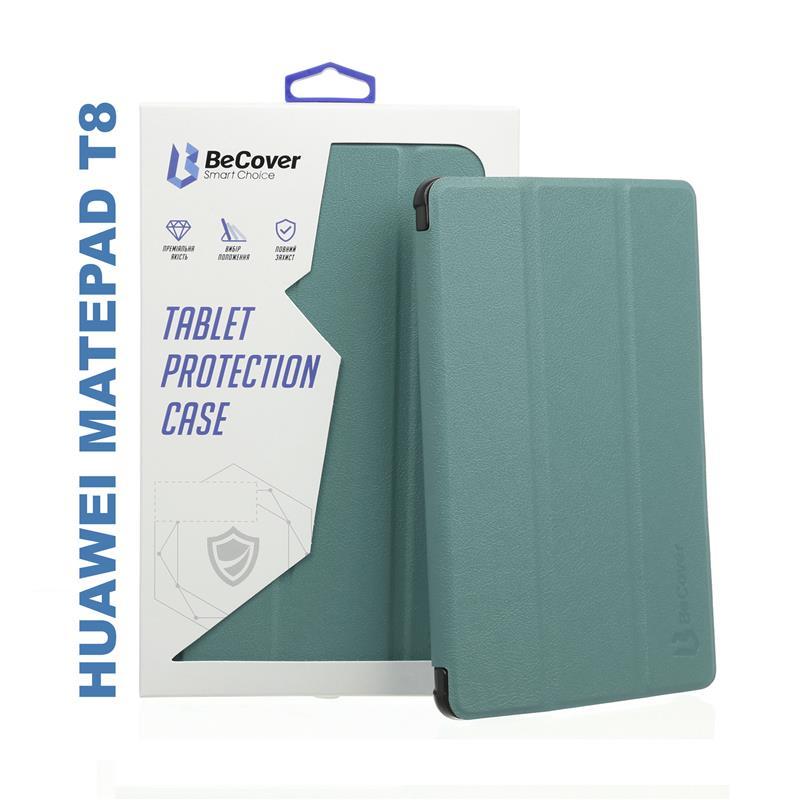 Чохол-книжка BeCover Smart Case для Huawei MatePad T 8 Dark Green (705638), штучна шкіра, з підставкою, фото 1