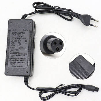 Зарядний пристрій для гіроскутера 36V / Блок живлення адаптер для електросамокату / Зарядка для гіроборда