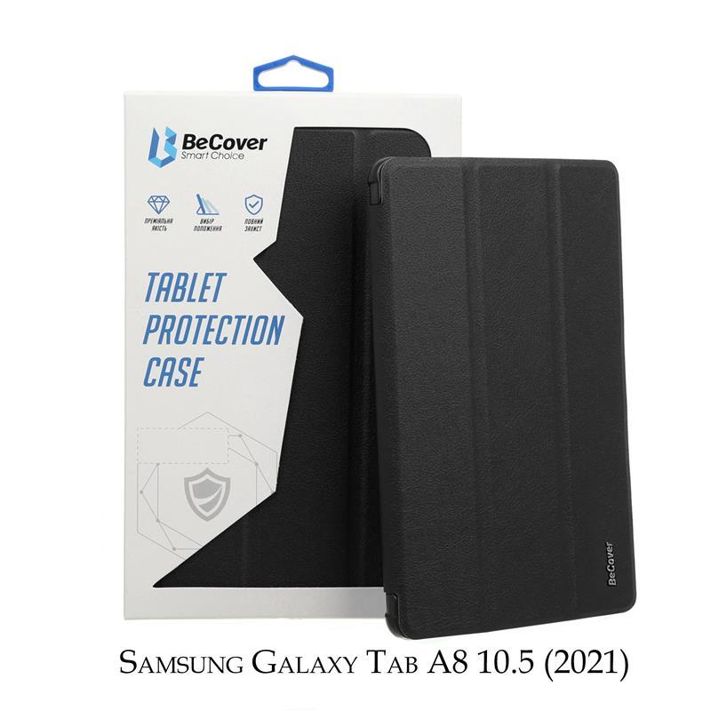 Чохол-книжка BeCover Smart для Samsung Galaxy Tab A8 SM-X200/SM-X205 Black, штучна шкіра, магнітна застежка, фото 1