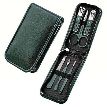 Манікюрно-педикюрний набір 6в1 у чохлі, 6 предметів / Набір для манікюру / Чоловічий манікюрний набір