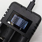 Зарядка для 18650 на 2 акумулятори від USB, НD-8991А / Зарядний пристрій для 2-х акумуляторних батарей, фото 8