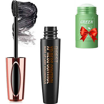 Туш для вій з 4D ефектом Xpress Control, Чорна / Водостійка туш об'ємна / Брасматик