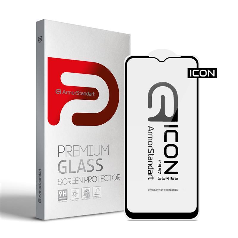 Захисне скло Armorstandart Icon для Samsung Galaxy A03 SM-A035 Black (ARM60631) 0,3 мм, олеофобне покриття, фото 1