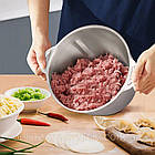 Блендер подрібнювач для кухні 10 в 1, 1800 Вт, 3,8 л, з двома чашами та насадками для подрібнення продуктів, фото 10