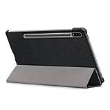 Чохол-книжка BeCover Smart для Samsung Galaxy Tab S7+ SM-T970/SM-T975 Black, штучна шкіра, магнітна застежка, фото 3