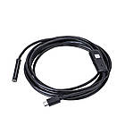 Ендоскоп міні камера для смартфона, 3,5м / Ендоскопічна гнучка USB-камера / Бороскоп, фото 5