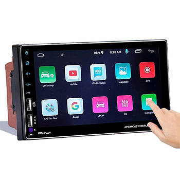 Автомагнітола 2 DIN 7 дюймів 1GB 16GB Bluetooth для автомобіля з сенсорним екраном Kenwood 8708