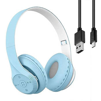 Бездротові навушники Bluetooth з мікрофоном, ST95, Блакитний