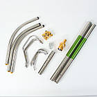 Стійка для одягу підлогова з 16 гачками для передпокою та офісу стійка та переносна з нержавіючої сталі, фото 9