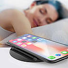 Бездротова зарядка Budi WL3200TB 15W / Зарядний пристрій 2-в-1: Бездротова QI та провідна зарядка, фото 7