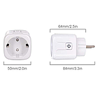 Розумна WiFi розетка 20А з лічильником електроенергії Tuya Smart 4400Вт, Біла/Розетка з підключенням до телефону, фото 9