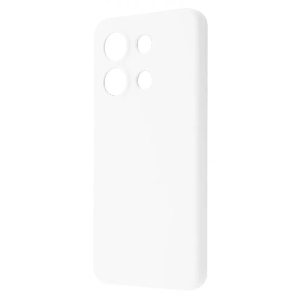 Чохол-накладка Wave Full Silicone Cover для Xiaomi Redmi Note 13 Pro 4G/Poco M6 Pro 4G White, soft-touch, мікрофібра, фото 1