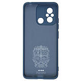 Чохол-накладка Armorstandart Icon для Xiaomi Redmi 12С/11A Camera cover Dark Blue (ARM65967) силікон, мікрофібра, фото 2