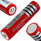 Акумулятор 18650, Ultra Fire, 6800 mAh (~800mAh), 3,7V, Червоний / Акумуляторна батарея, фото 5