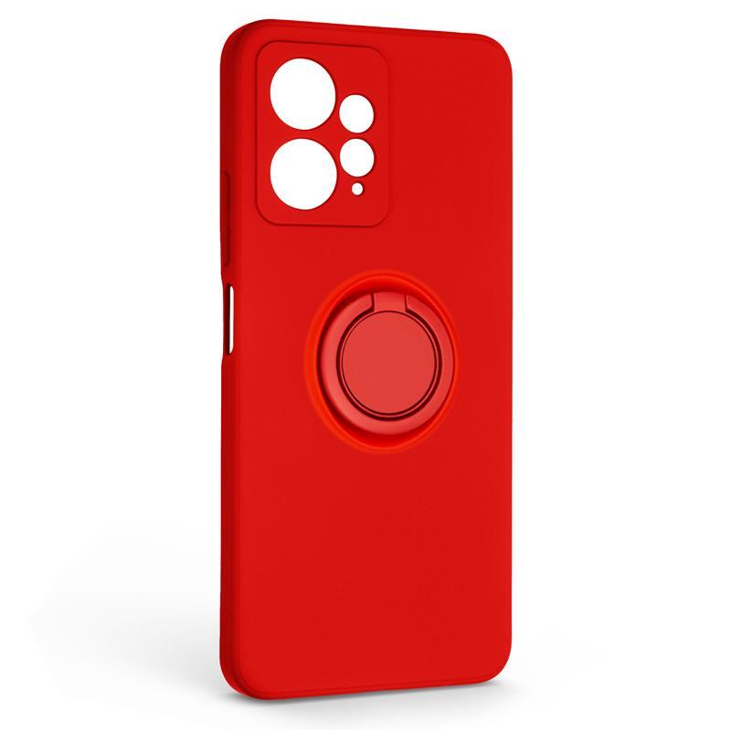 Чохол-накладка Armorstandart Icon Ring для Xiaomi Redmi Note 12 4G Red (ARM68804) з магнітним кільцем-тримачем, фото 1