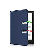 Чохол-книжка BeCover Ultra Slim для Amazon Kindle 11th Gen. 2022 6" Deep Blue (708847) з мікрофібри, темно-синий, фото 4