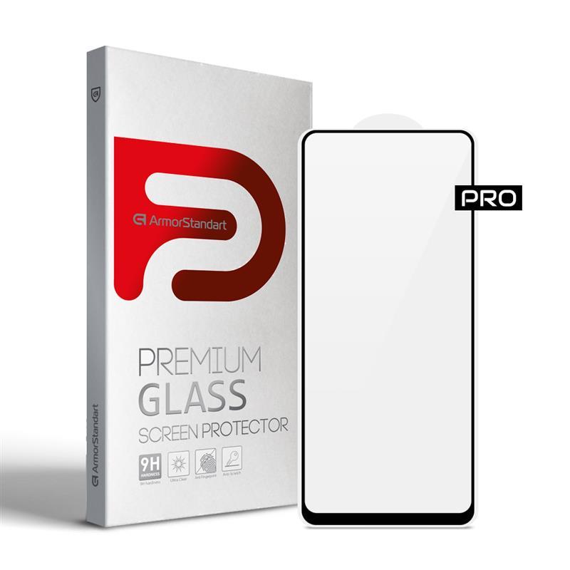 Захисне скло Armorstandart Pro для Xiaomi Poco M4 5G Black (ARM60943) 0,3 мм, покращене олеофобне покриття, фото 1
