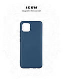 Чохол-накладка Armorstandart Icon для Samsung Galaxy A03 SM-A035 Dark Blue (ARM60876) силікон, мікрофібра, фото 3