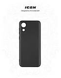 Чохол-накладка Armorstandart Icon для Samsung Galaxy A03 Core SM-A032 Black (ARM60878) з мікрофібри, силікон, фото 3