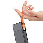 Портативний зарядний пристрій Budi PB085B 10000mAh зі швидкою зарядкою та перехідниками / Павер банк для, фото 5