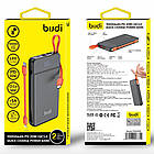Портативний зарядний пристрій Budi PB085B 10000mAh зі швидкою зарядкою та перехідниками / Павер банк для, фото 8