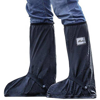 Бахили від дощу, М, Чорний / Чохли на взуття від дощу / Бахили на взуття водозахисні