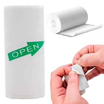 Самоклеючий папір для термопринтера (1шт) 57х25мм / Самоклеючий термопринтер / Термопапір наклейка