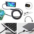 Ендоскоп міні камера для смартфона, 5м / Ендоскопічна гнучка USB-камера / Бороскоп, фото 8