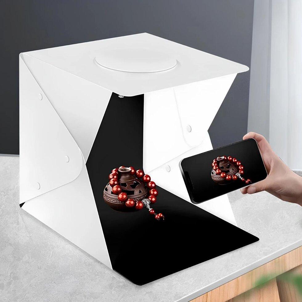 Фотокуб з підсвічуванням (22×21×21см), USB-живлення / Світловий куб Лайтбокс, фото 1