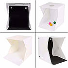 Фотокуб з підсвічуванням (22×21×21см), USB-живлення / Світловий куб Лайтбокс, фото 7