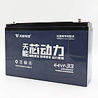 Тяговий акумулятор свинцево-кислотний 12V, 33Ah, 6-EVF-33 / Акумуляторна батарея для електромотоциклів, фото 5