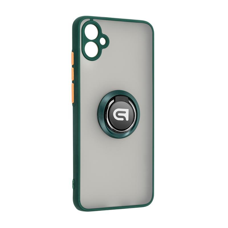 Чохол-накладка Armorstandart Frosted Matte Ring для Samsung Galaxy A04e SM-A042 Dark Green (ARM68347) з кільцем-тримачем, фото 1