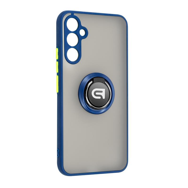 Чохол-накладка Armorstandart Frosted Matte Ring для Samsung Galaxy A34 5G SM-A346 Navy Blue (ARM68356) з кільцем-тримачем, фото 1
