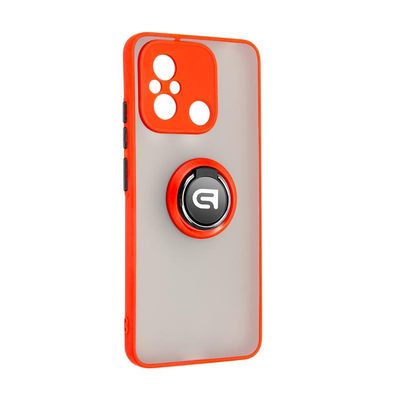 Чохол-накладка Armorstandart Frosted Matte Ring для Xiaomi Redmi 12C Red (ARM68373) червоний, силіконовий, з кільцем-тримачем, фото 1