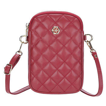 Жіноча сумка через плече Boiseen, Бордова/ Сумка для телефона на ремінці/ Маленька сумка крос-боді