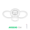 Люстра SOFT R 72W AL6450 ARD біла Ardero 3000-6500К+purple 5200Lm LED світлодіодна з пультом ДУ 605х405х115мм, фото 5