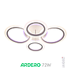 Люстра SOFT R 72W AL6450 ARD біла Ardero 3000-6500К+purple 5200Lm LED світлодіодна з пультом ДУ 605х405х115мм, фото 7