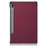 Чохол-книжка BeCover Smart для Samsung Galaxy Tab S7 SM-T870/SM-T875/Tab S8 SM-X700/SM-X706 Red Wine, штучна шкіра, фото 2