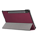 Чохол-книжка BeCover Smart для Samsung Galaxy Tab S7 SM-T870/SM-T875/Tab S8 SM-X700/SM-X706 Red Wine, штучна шкіра, фото 3