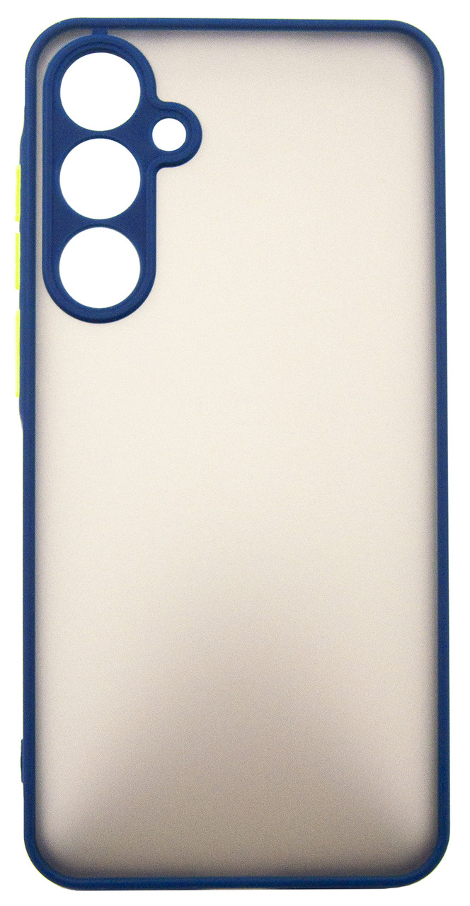 Чохол-накладка Dengos для Samsung Galaxy A55 SM-A556 Blue (DG-KM-93) + захисне скло, силіконовий, прозорий, фото 1