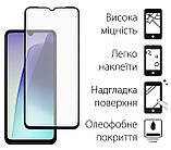 Захисне скло Dengos для Xiaomi Redmi A4 Black Full Glue (DG-TG2P-65) 2шт, олеофобне покриття, 9Н міцності, фото 2