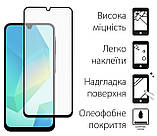 Захисне скло Dengos для Samsung Galaxy A16 SM-A165 Black Full Glue (DG-TG2P-61) 2шт, олеофобне покриття, фото 2