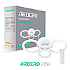 Люстра SOFT R 72W AL6450 ARD біла Ardero 3000-6500К+purple 5200Lm LED світлодіодна з пультом ДУ 605х405х115мм, фото 3