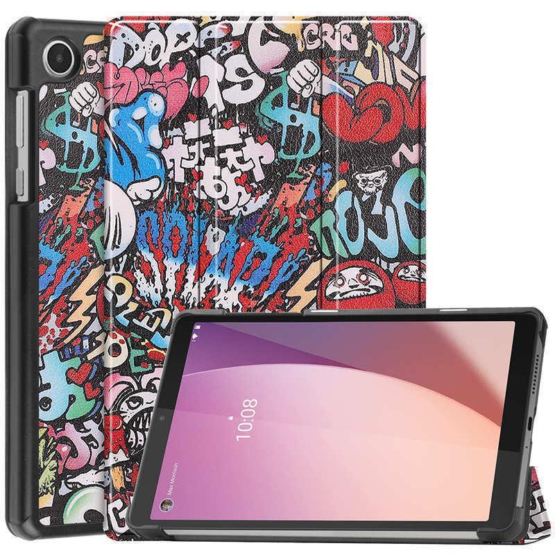 Чохол-книжка BeCover Smart для Lenovo Tab M8 (4rd Gen) TB-300FU Graffiti, искусственная кожа, с подставкой, фото 1