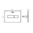 Кнопка зливу для інсталяції ROCA подвійна глянцева біла 215961 A890220200, фото 3