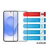 Захисне скло ACCLAB Full Glue для Samsung Galaxy S25 SM-S931 Black (1283126609770), товщина 0.3 мм, щільність 9Н, фото 3