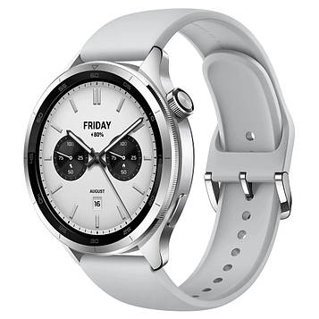 Смарт-годинник Xiaomi Watch S4 Silver BHR9197GL + захисне скло