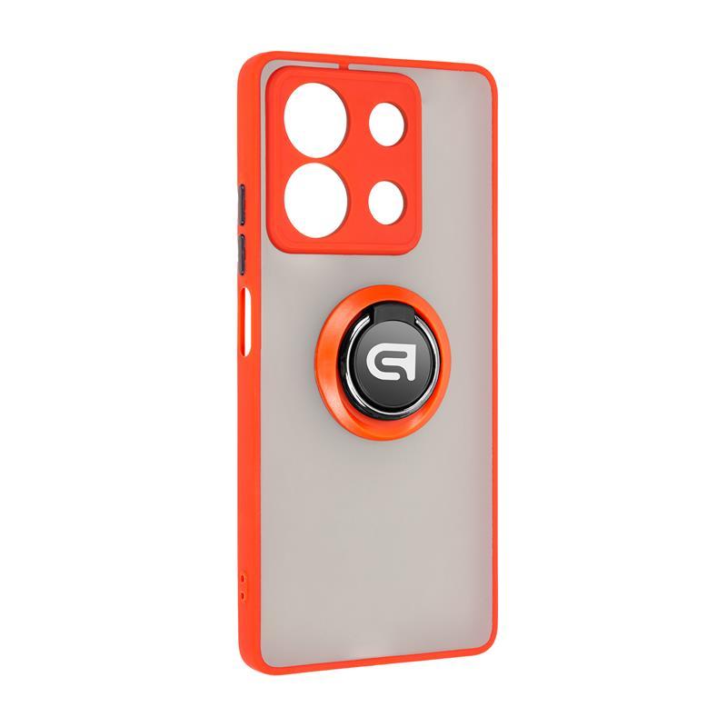 Чохол-накладка Armorstandart Frosted Matte Ring для Xiaomi Redmi Note 13 5G Red (ARM72728) з кільцем-тримачем, силікон, метал, фото 1